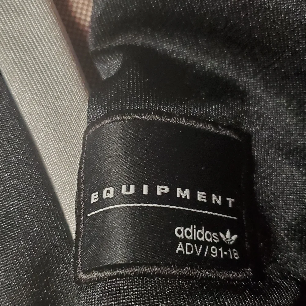Adidas Sport Track Jacket Size S Y2K Black/ White Zipper Pockets